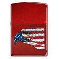 Zippo Lighter - American Eagle and Flag Candy Apple - Lighter USA