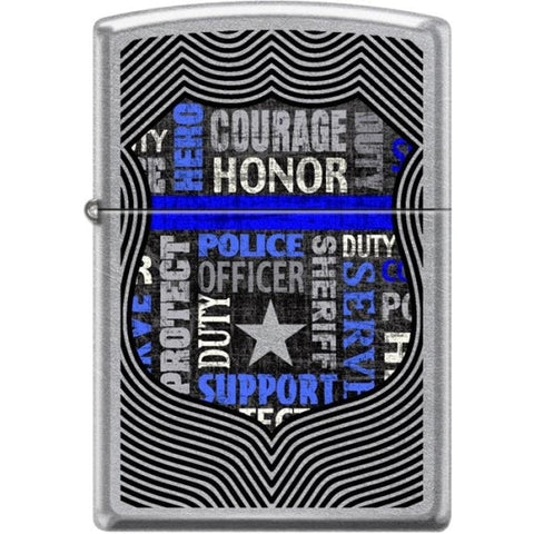 Zippo Lighter - Badge Street Chrome - Lighter USA