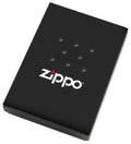 Zippo Lighter - Blue & Red Fire Black Matte - Lighter USA