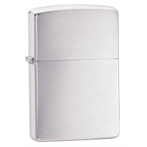 Zippo Lighter - Brushed Chrome - Lighter USA