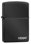 Zippo Lighter - Ebony w/Zippo Logo - Lighter USA