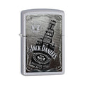 Zippo Lighter - Jack Daniel's Wrapped Into One Satin Chrome - Lighter USA