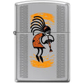 Zippo Lighter - Kokopelli High Polished Chrome - Lighter USA