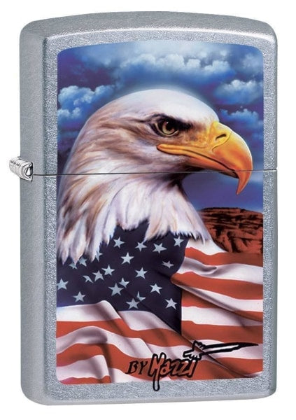 Zippo Lighter - Mazzi Freedom Watch Street Chrome - Lighter USA