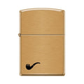 Zippo Lighter - Pipe Lighter Brushed Brass - Lighter USA