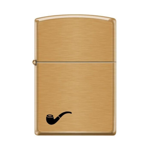 Zippo Lighter - Pipe Lighter Brushed Brass - Lighter USA