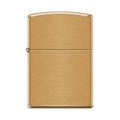 Zippo Lighter - Pipe Lighter With Logo Brushed Brass - Lighter USA