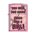 Zippo Lighter - Realtree Shoot Like a Girl Pink Matte - Lighter USA