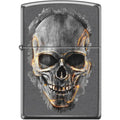 Zippo Lighter - Skull Gray Dusk - Lighter USA