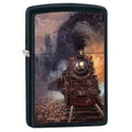 Zippo Lighter - Train by Blaylock Black Matte - Lighter USA