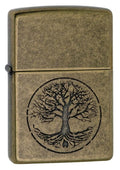 Zippo Lighter - Tree of Life Antique Brass - Lighter USA