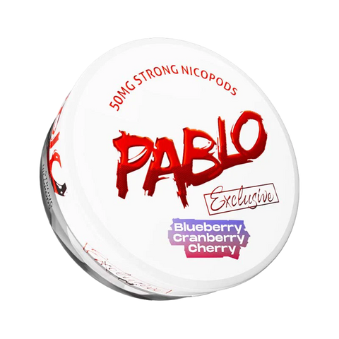 Pablo Exclusive Nicotine Pouches Blueberry Cranberry Cherry 30MG - 5 Pack -